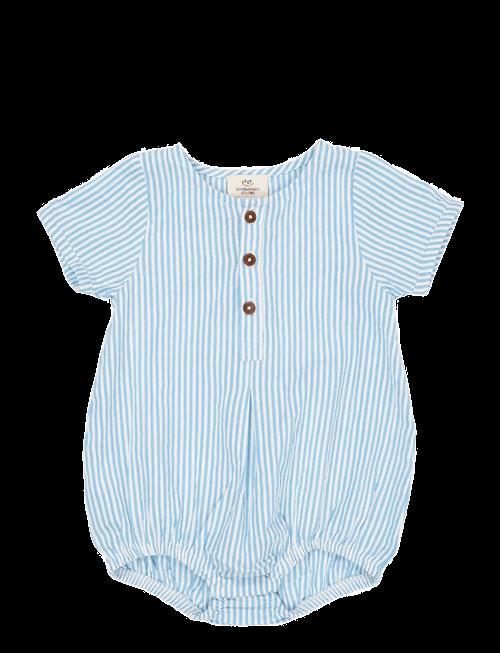 Copenhagen Colors | Seersucker Romper W. Sleeves | 50