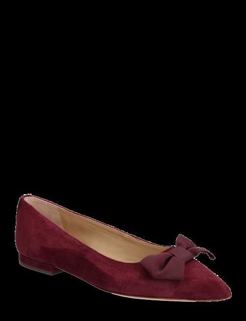 Lauren Ralph Lauren | Londyn Bow-Trim Suede Ballet Flat | 37