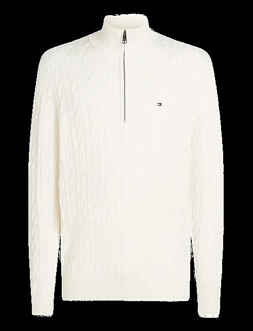 Tommy Hilfiger | Classic Cotton Cable Zip Mock | L