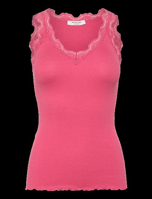 Rosemunde | Rwbeatha Silk Sl V-Neck Lace Top | L