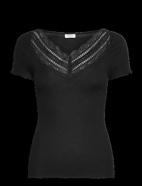 Rosemunde | Rwbenita Silk Ss V-Neck T-Shirt | S