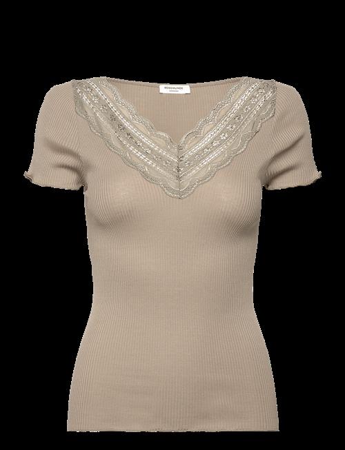 Rosemunde | Rwbenita Silk Ss V-Neck T-Shirt | S
