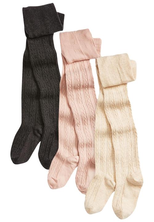 Next Strømpebukser  beige / lys pink / sort