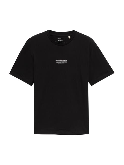 TOM TAILOR DENIM Bluser & t-shirts  sort / hvid