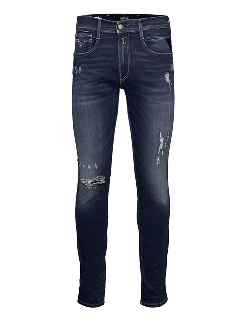 Replay | Anbass Slim Hyperflex Re-Used Xlite Sustainable Denim Trousers Dark Blue | 33 x 34