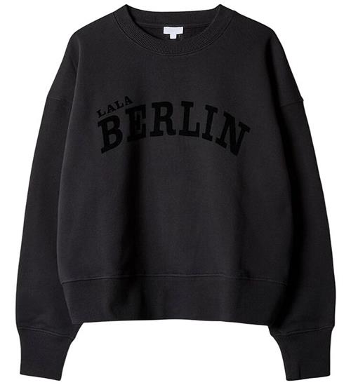 Lala Berlin Sweatshirt - Black Flock Logo