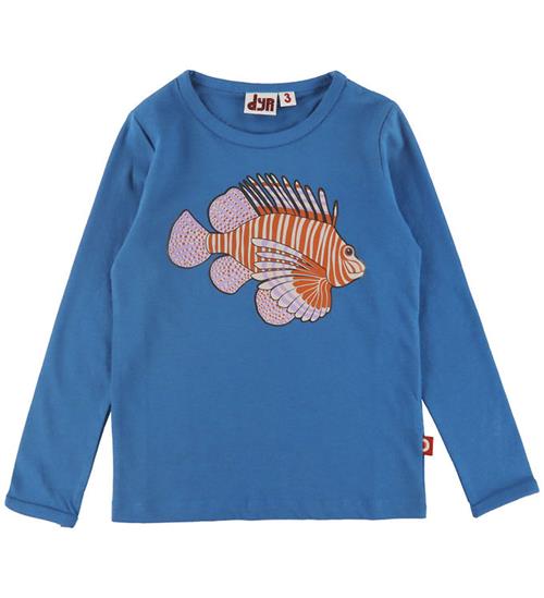 DYR-Cph Bluse - DyrShedding - Warm Blue m. Dragefisk