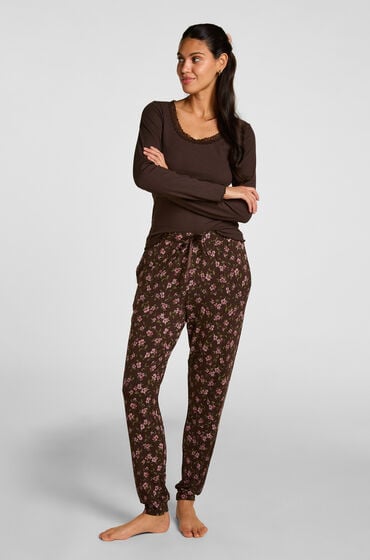 Hunkemöller Pyjamasbukser Jersey Brun
