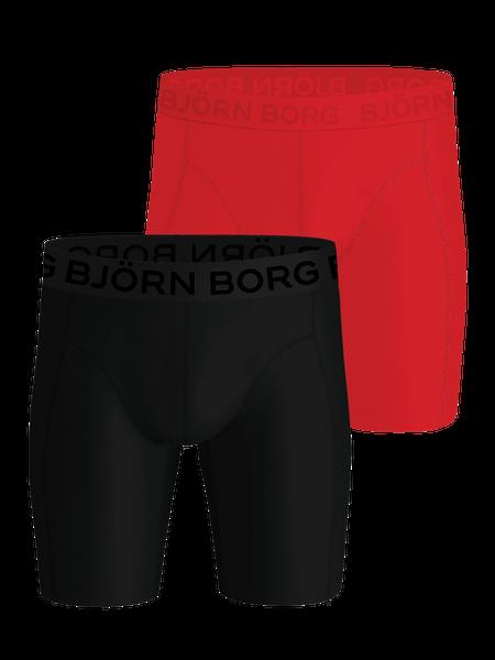 Björn Borg Sports Lightweight Long Leg Boxers 2-pack Sort, M
