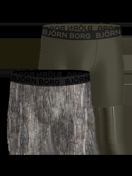 Björn Borg Sports Microfiber Boxers 2-pack Grøn, M
