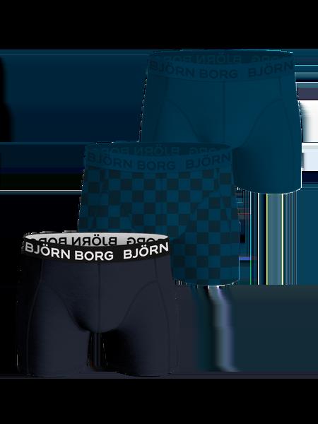 Björn Borg Bamboo Cotton Blend Boxers 3-pack Blå, M