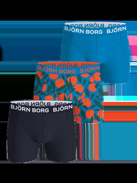 Björn Borg Cotton Stretch Boxers 3-pack Blå, XS