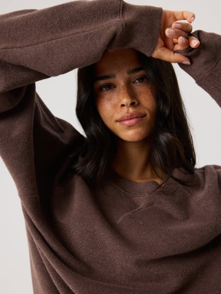 Björn Borg Studio French Terry Oversized Sweatshirt Brun, S