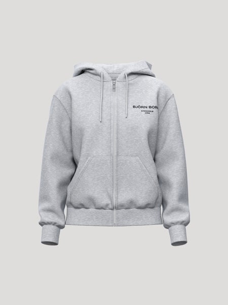 Björn Borg Borg Essential 1 Zip Hoodie Grå, S