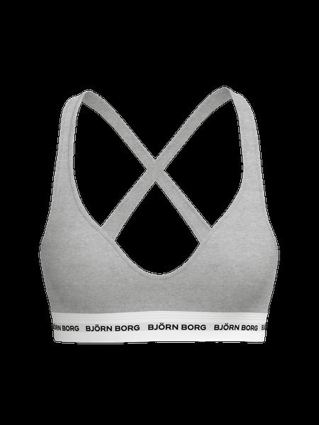 Björn Borg Logo Bralette Grå, XXL