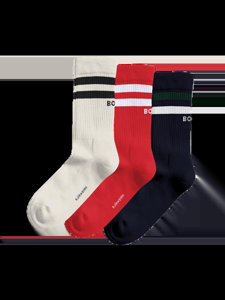 Björn Borg Classic Crew Socks 3-pack Multi, 41-45