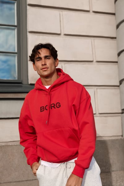 Björn Borg Borg Oversized Hoodie Rød, S