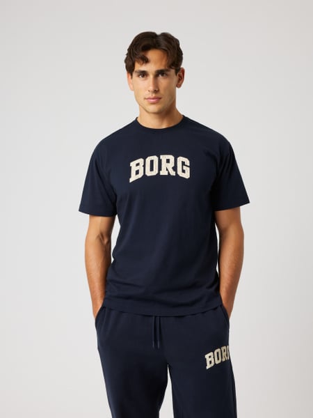 Björn Borg Borg Classic Print T-shirt Marineblå, S
