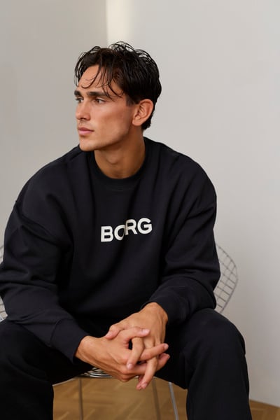 Björn Borg Borg Oversized Sweatshirt Sort, XL