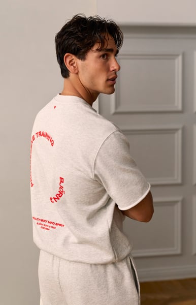 Björn Borg Borg Oversized Short Sleeve Sweatshirt Grå, M