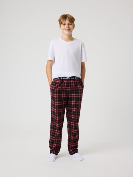 Björn Borg Core Flannel Pyjama Pants Sort, 134-140