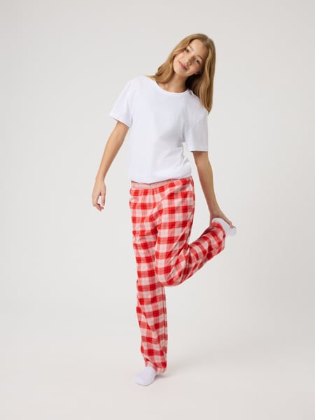 Björn Borg Core Flannel Pyjama Pants Pink, 158-164