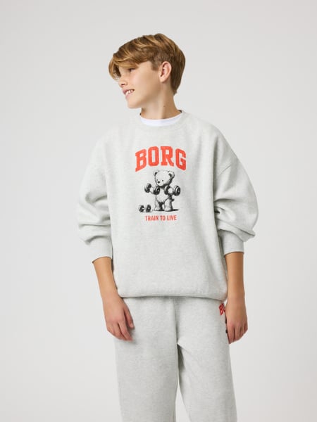 Björn Borg Borg Oversized Sweatshirt Grå, 170