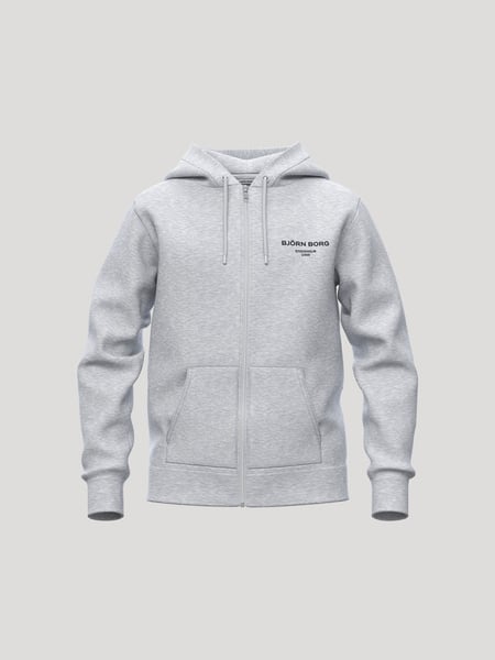 Björn Borg Borg Essential 1 Zip Hoodie Grå, 134-140