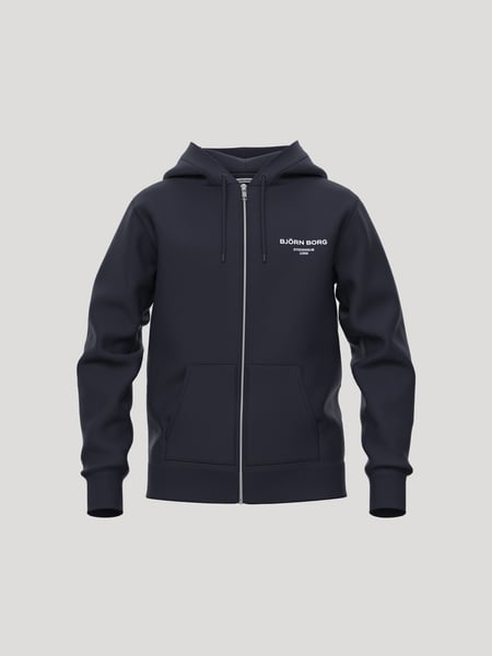 Björn Borg Borg Essential 1 Zip Hoodie Marineblå, 146-152