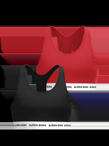 Björn Borg Cotton Stretch Logo Soft Top 2-pack Sort, 122-128