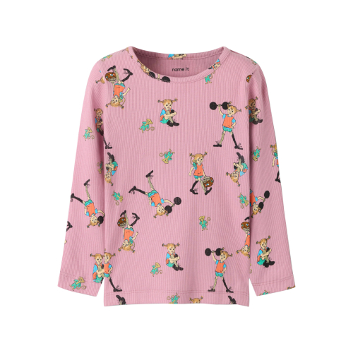 NAME IT Bluse Ara Pippi Lilas