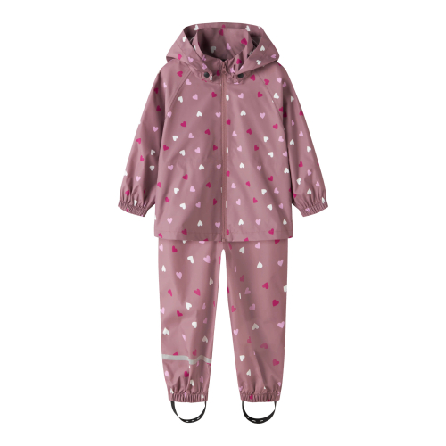 NAME IT Regntøj Rain05 Wistful Mauve Hearts
