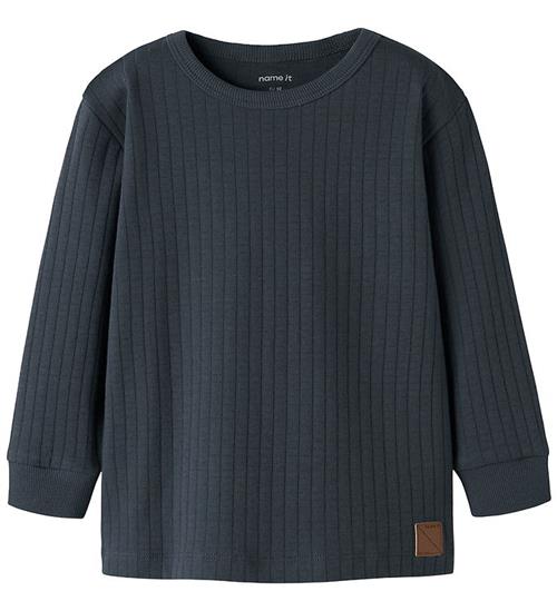 Name It Bluse - NmmNicholas - Rib - Ombre Blue