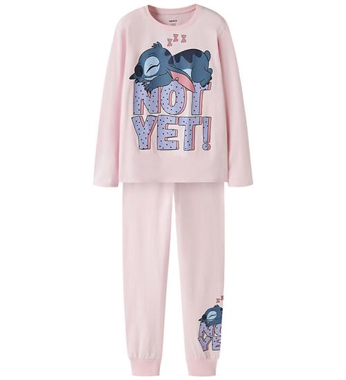 Name It Nattøj - 2-delt - Noos - NkfAnda Stitch - Cradle Pink