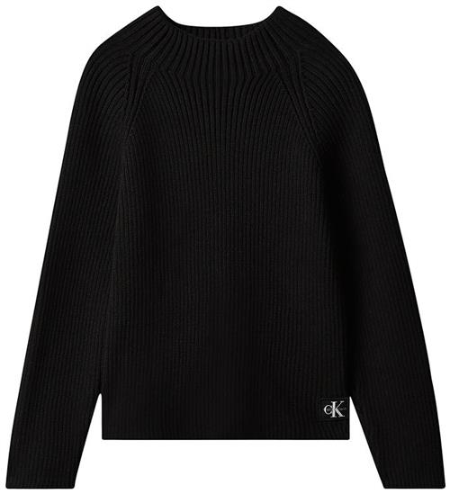 Calvin Klein Sweatshirt - Rib - Chunky - Pvh BlackBlack