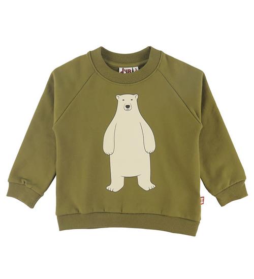 DYR-Cph Sweatshirt - Dyrebellow - Dark Olive Isbjørn Høj