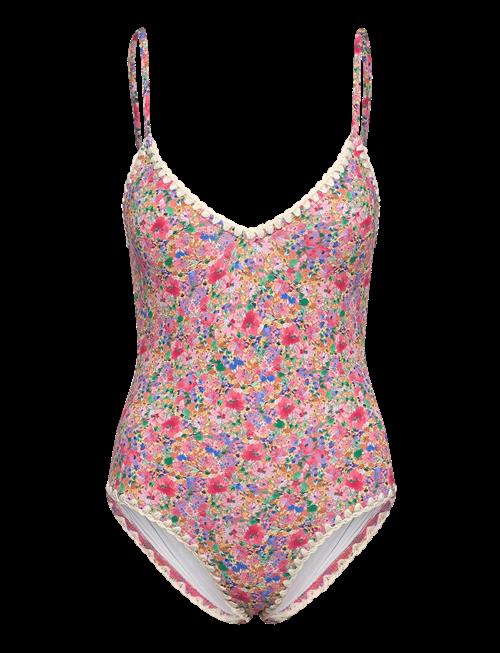 Malina | Nila V-Neck Crochet Trimmed Swimsuit | XL