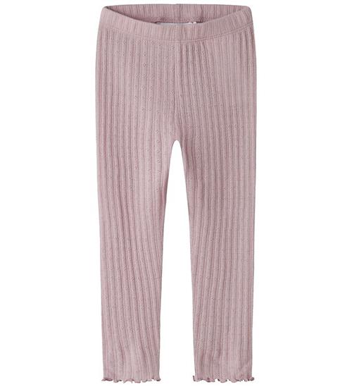Name it Leggings - Rib - NmfWossa - Violet Ice