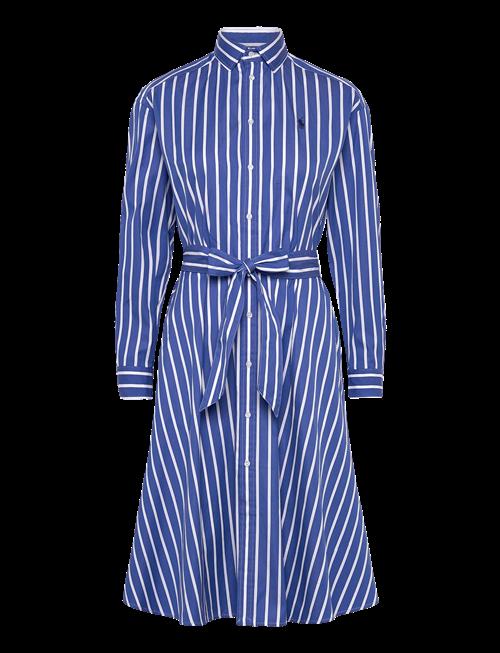 Polo Ralph Lauren | Belted Wide-Stripe Cotton Shirtdress | 30