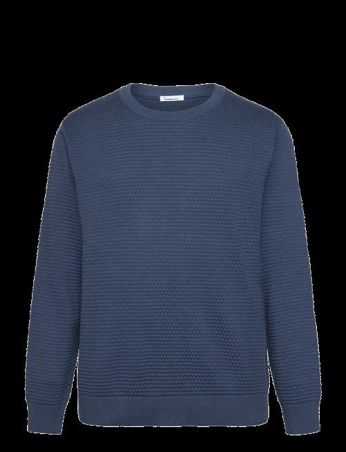 Knowledge Cotton Apparel | Bubble Knit Crew Neck | XL