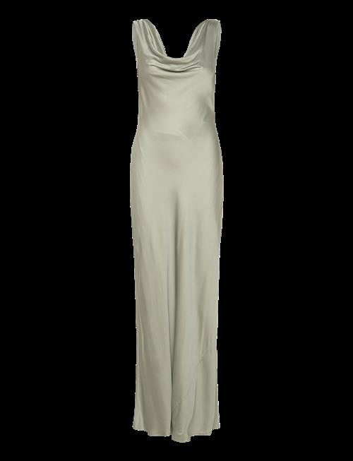 Malina | Leah Cowl Neck Satin Maxi Dress | M