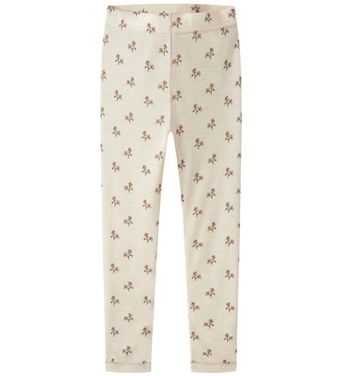 Lil' Atelier Leggings - Uld/Modal - Slim - NmfNalu - Turtledove/
