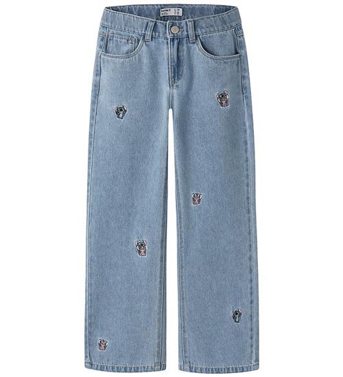 Name It Jeans - Wide - Noos - Nkf Stitch - Light Blue Denim/EMB
