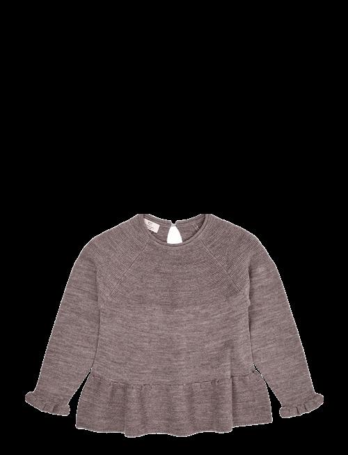 Copenhagen Colors | Merino Knit Blouse With Frill | 74