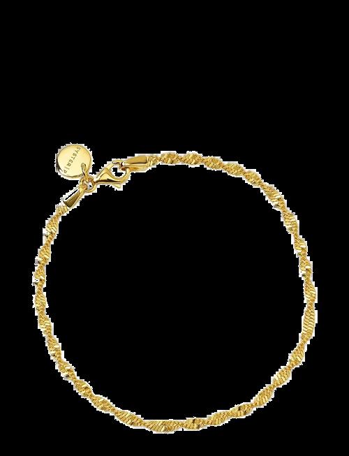 Syster P | Herringbone Twisted Bracelet Gold | L
