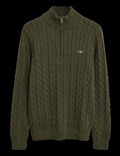 Gant | Cable Knit Half-Zip Sweater | S