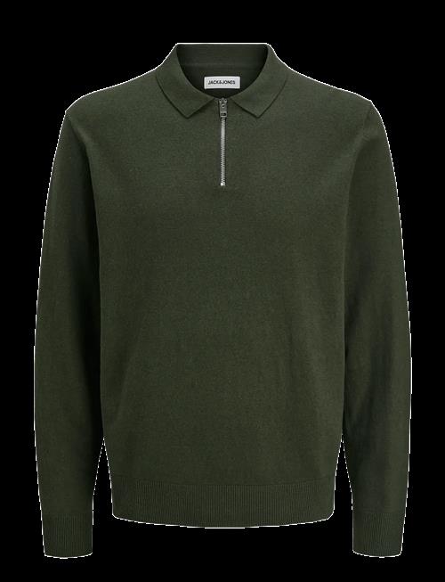 Jack & Jones | Jjeemil Knit Polo Half Zip Ls Noos | S