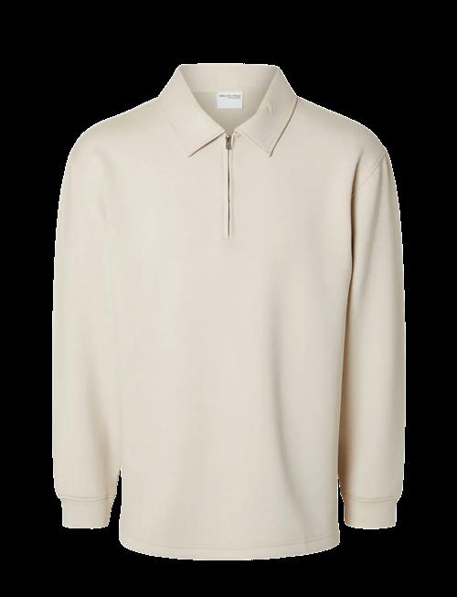 Selected | Slhrelax-Emanuel Soft Polo Zip Sweat Ex | L