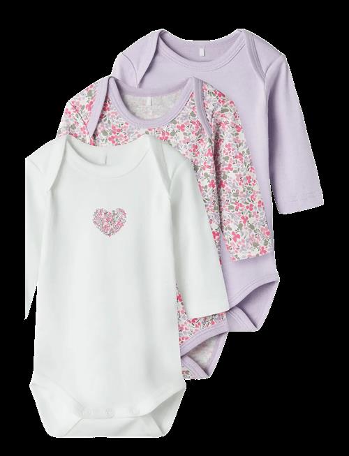 name it | Nbfbody 3P Ls Lilac Petit Flower Noos | 50