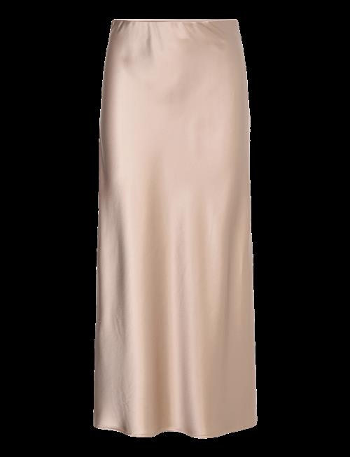 Malina | Aubree Satin Midi Skirt | L